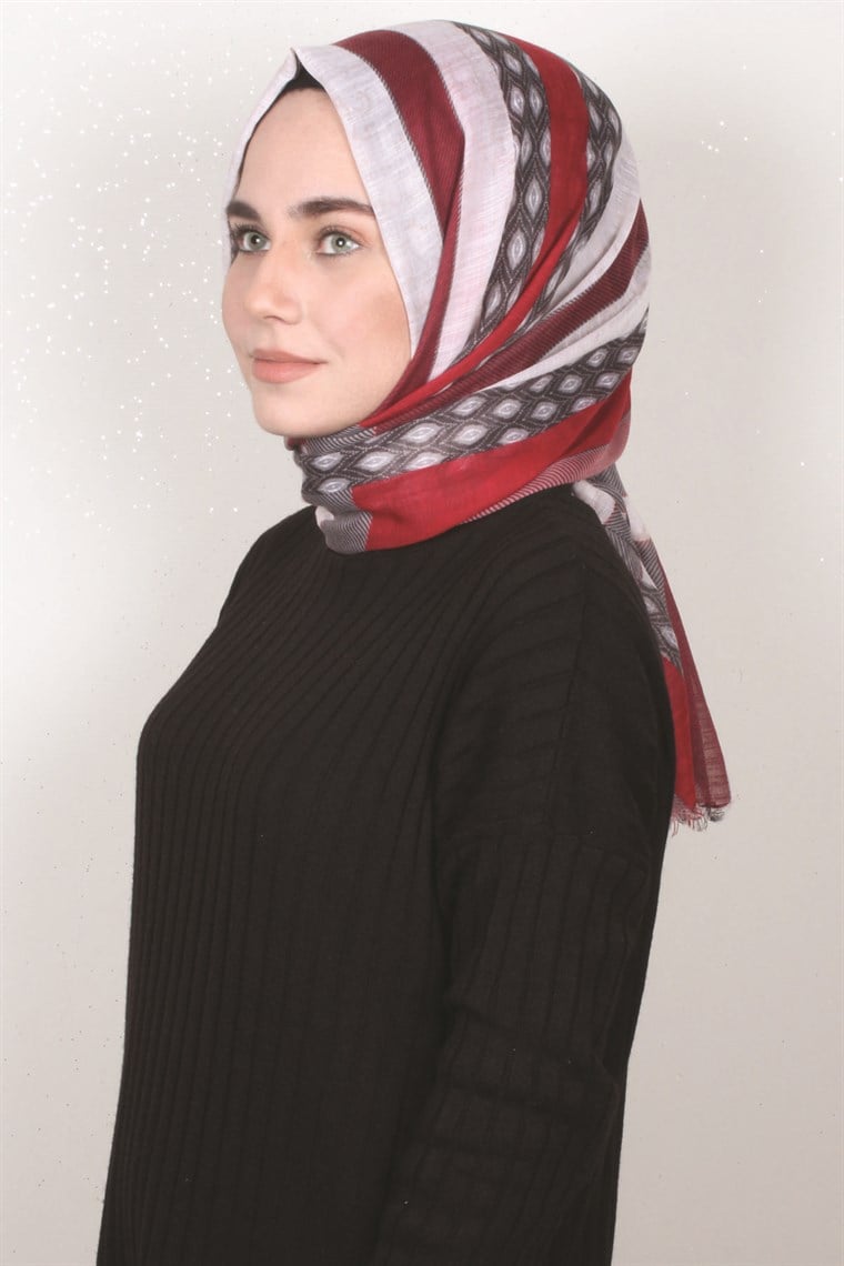 Pamuklu Desenli Şal 5271-1