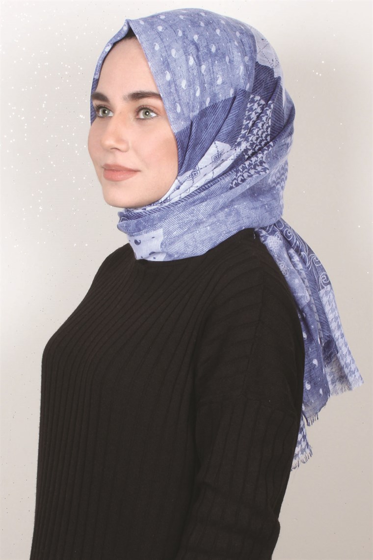 Pamuklu Desenli Şal 5271-18