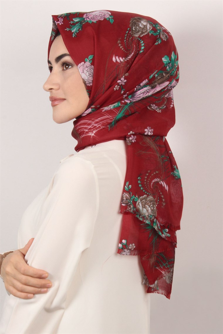 Pamuklu Desenli Şal 5285-2