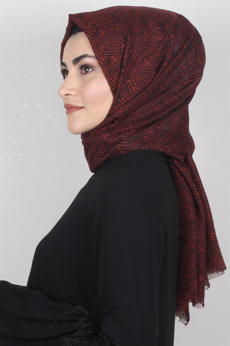 Pamuklu Desenli Şal 5285-6
