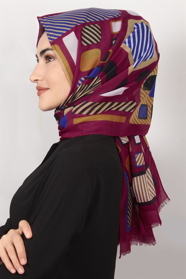 Pamuklu Desenli Şal 5285-9