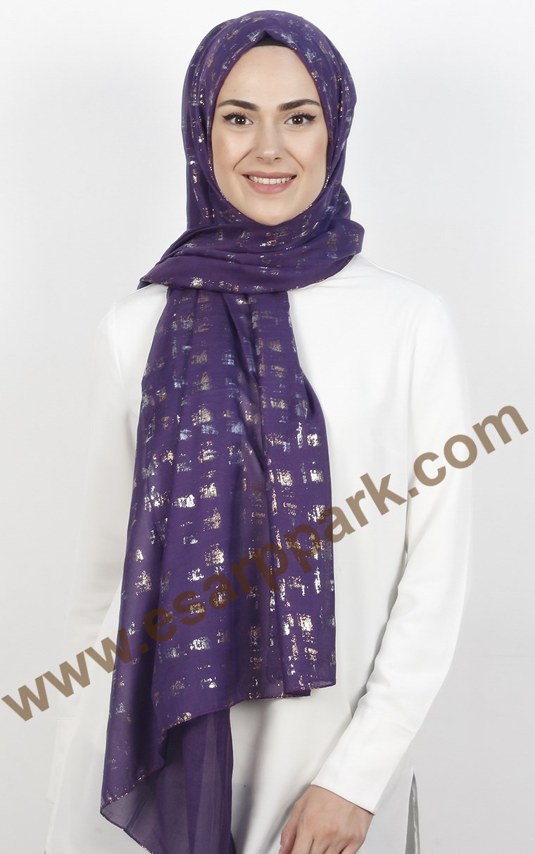 Pamuklu Desenli Şal 5286-2