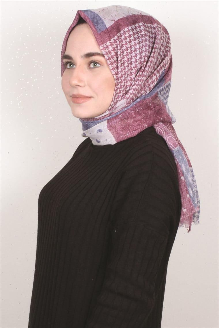 Pamuklu Desenli Şal 5471-4