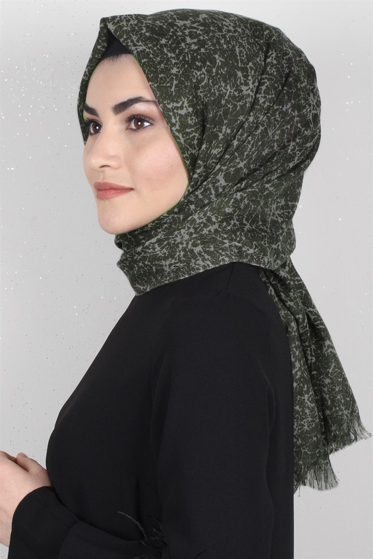 Pamuklu Desenli Şal 5571-2