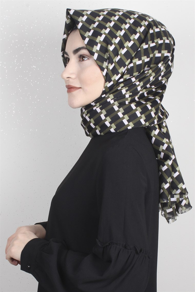 Pamuklu Desenli Şal 5572-10