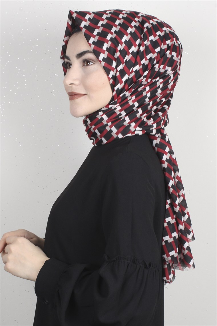 Pamuklu Desenli Şal 5572-11