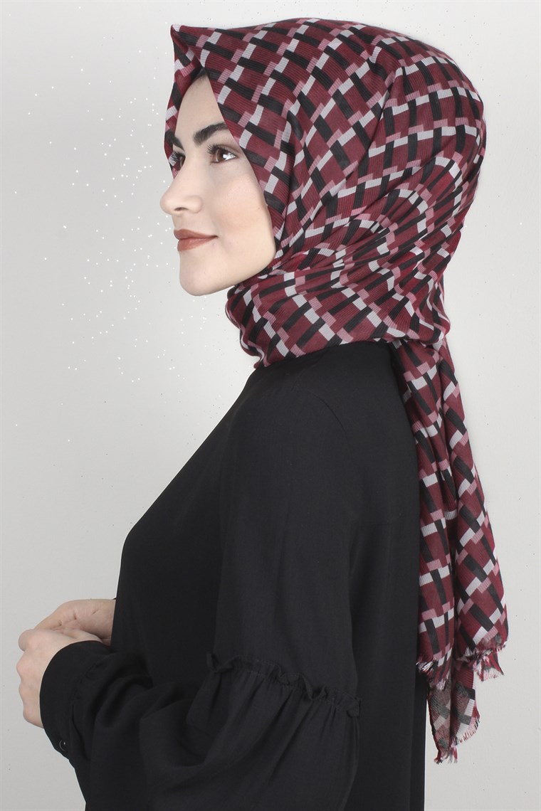 Pamuklu Desenli Şal 5572-13