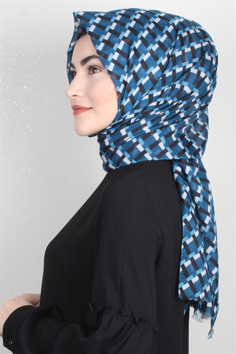 Pamuklu Desenli Şal 5572-14