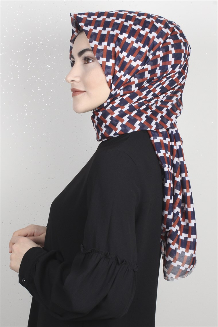Pamuklu Desenli Şal 5572-3