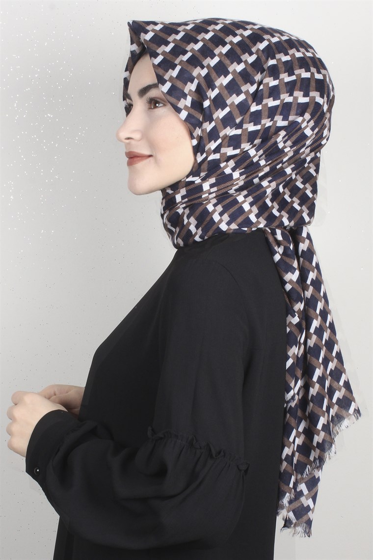 Pamuklu Desenli Şal 5572-6