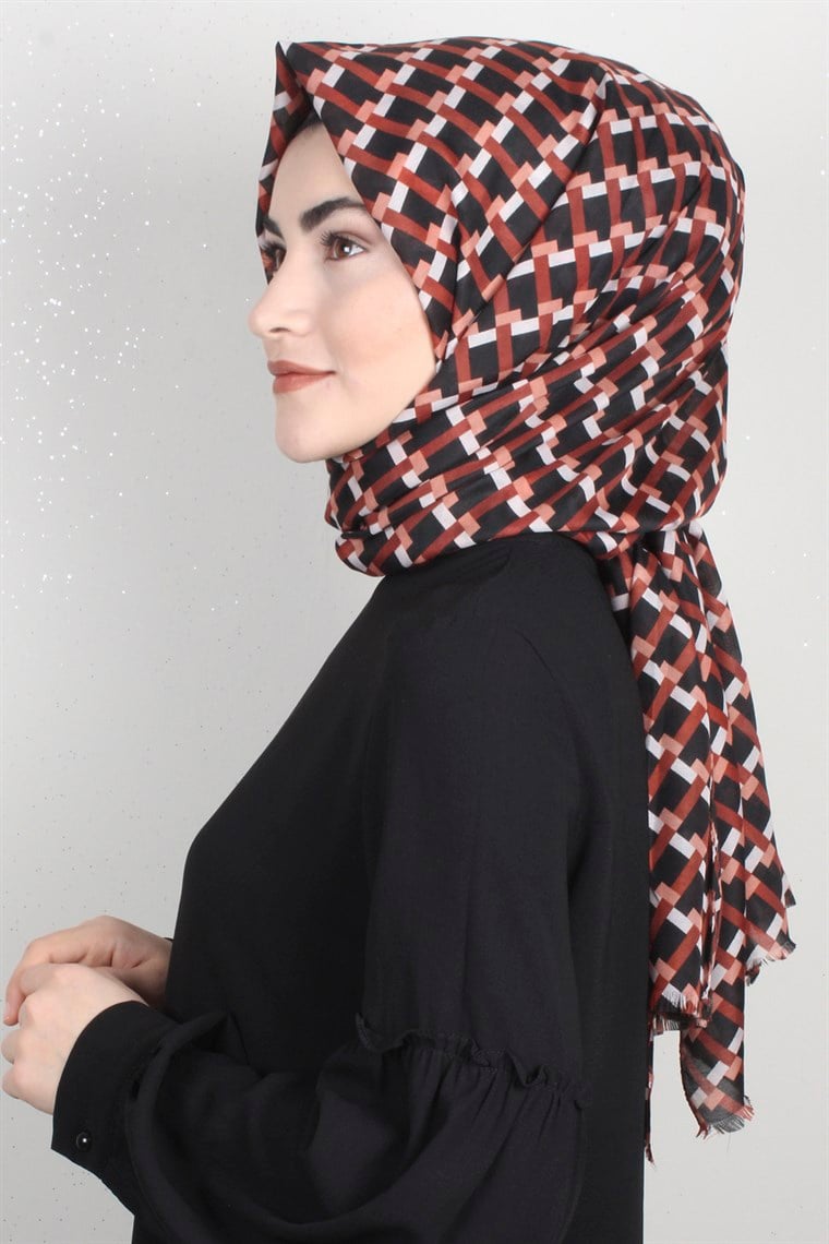 Pamuklu Desenli Şal 5572-9