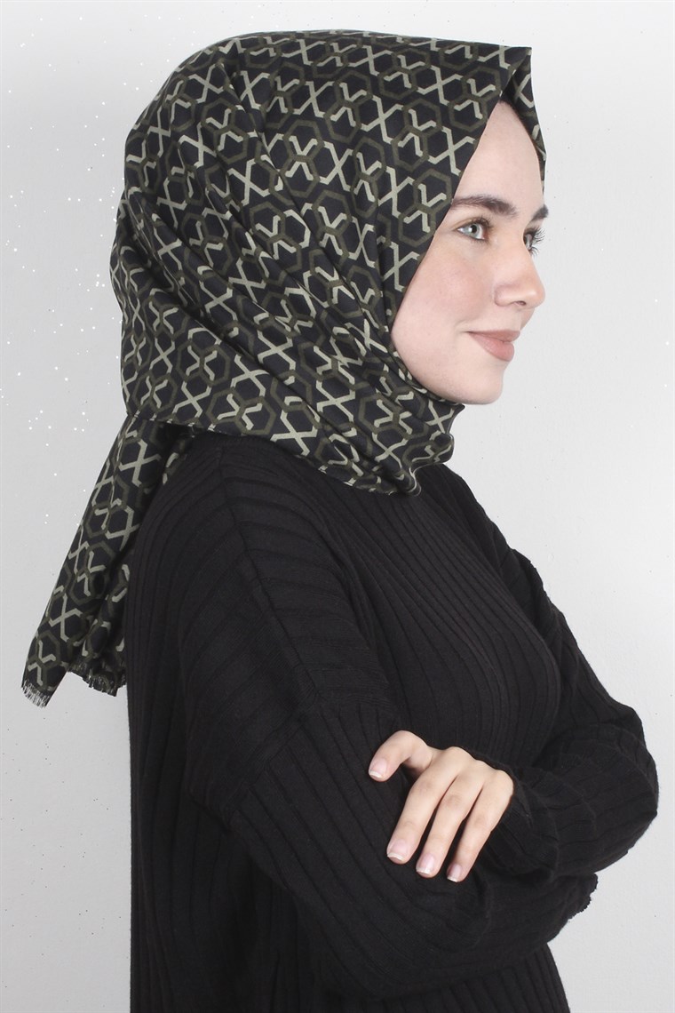 Pamuklu Desenli Şal 5573-11