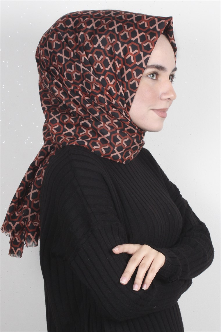 Pamuklu Desenli Şal 5573-12