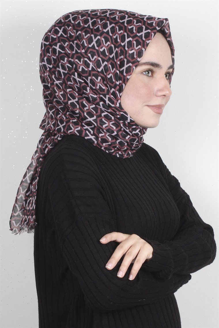 Pamuklu Desenli Şal 5573-13