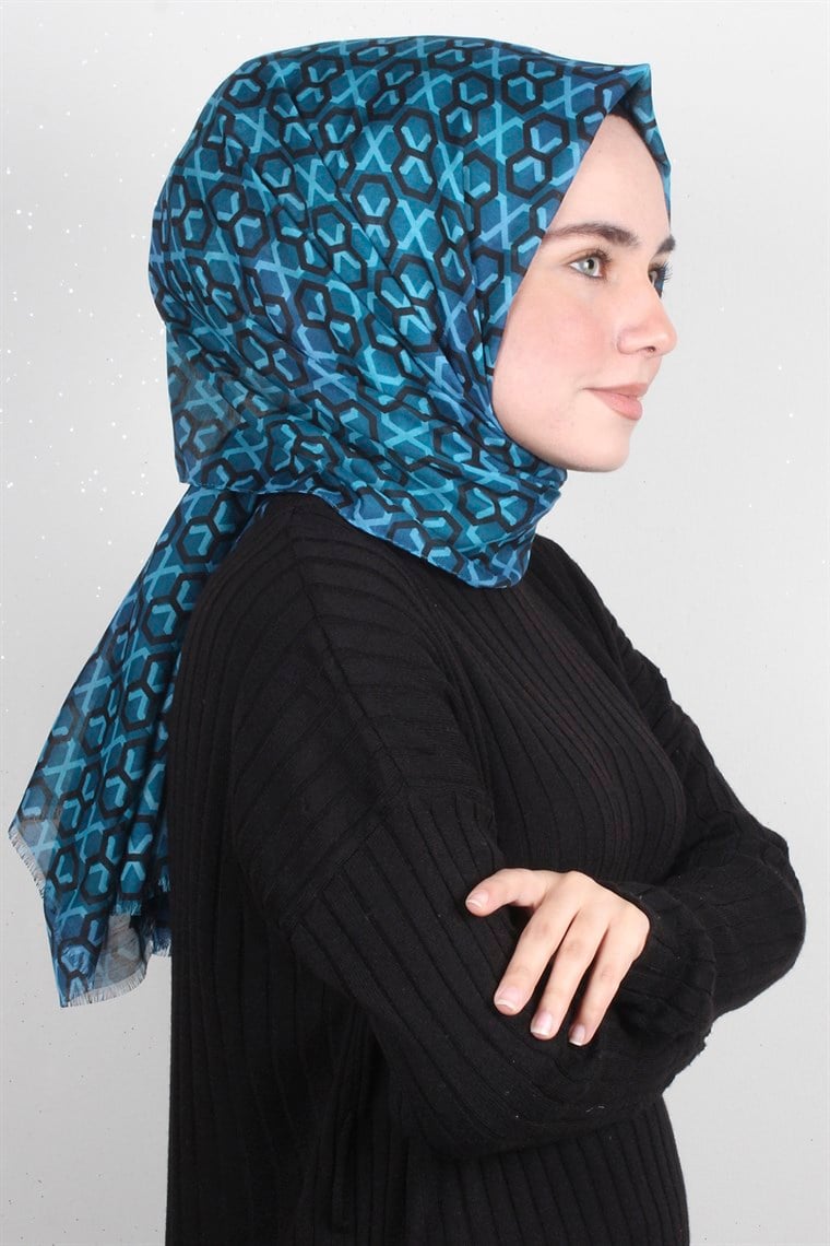 Pamuklu Desenli Şal 5573-14