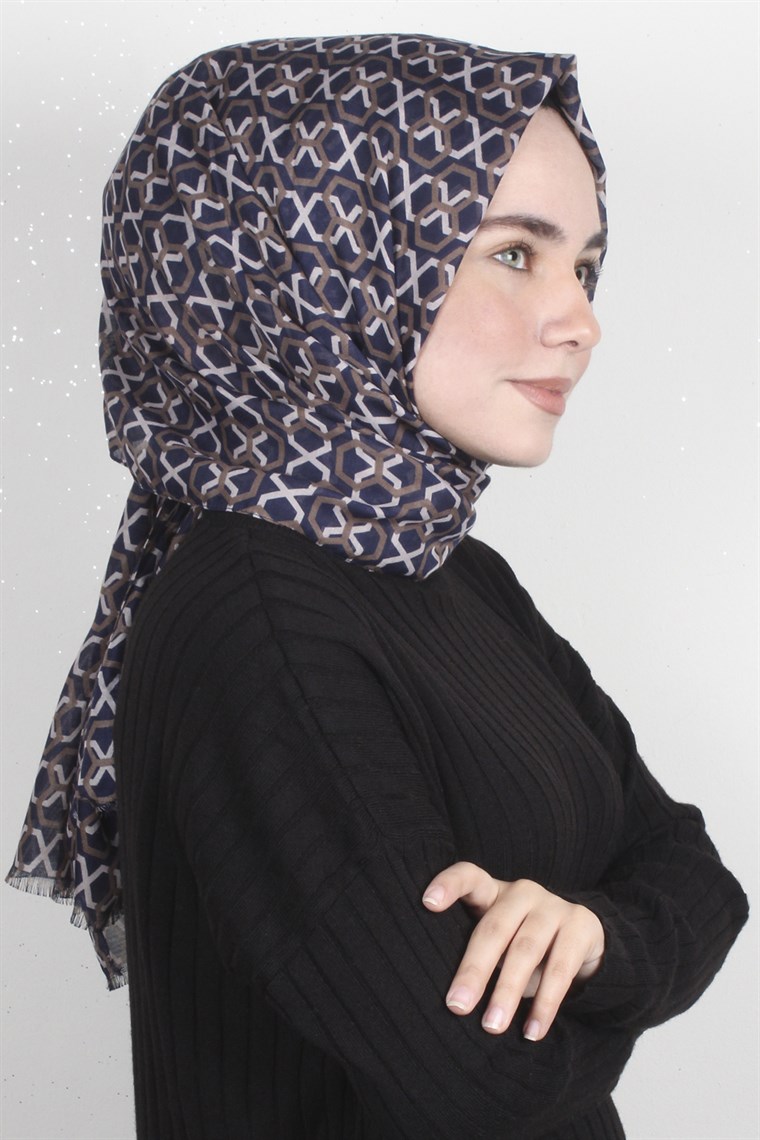 Pamuklu Desenli Şal 5573-4