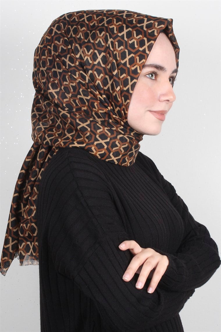 Pamuklu Desenli Şal 5573-5