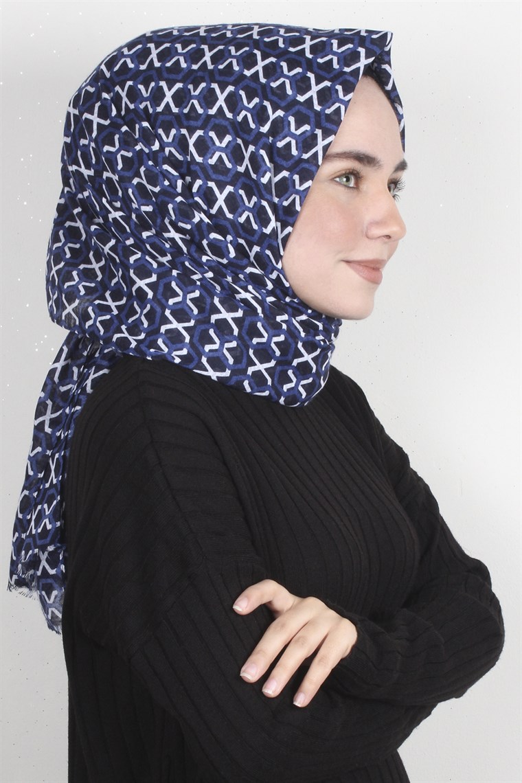 Pamuklu Desenli Şal 5573-8