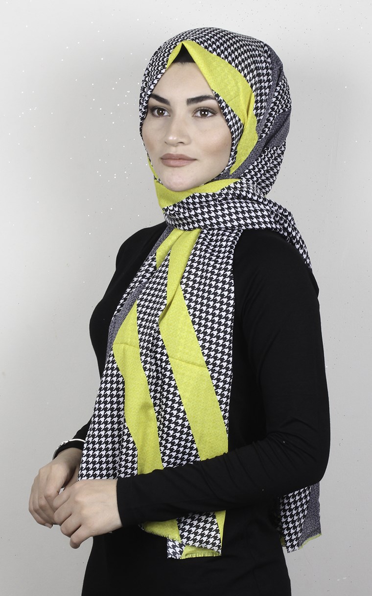 Pamuklu Desenli Şal 5767-1