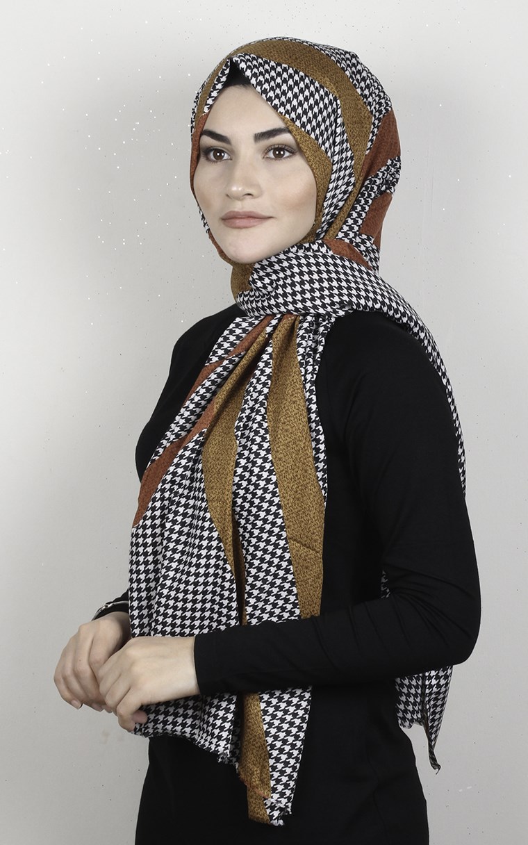 Pamuklu Desenli Şal 5767-10