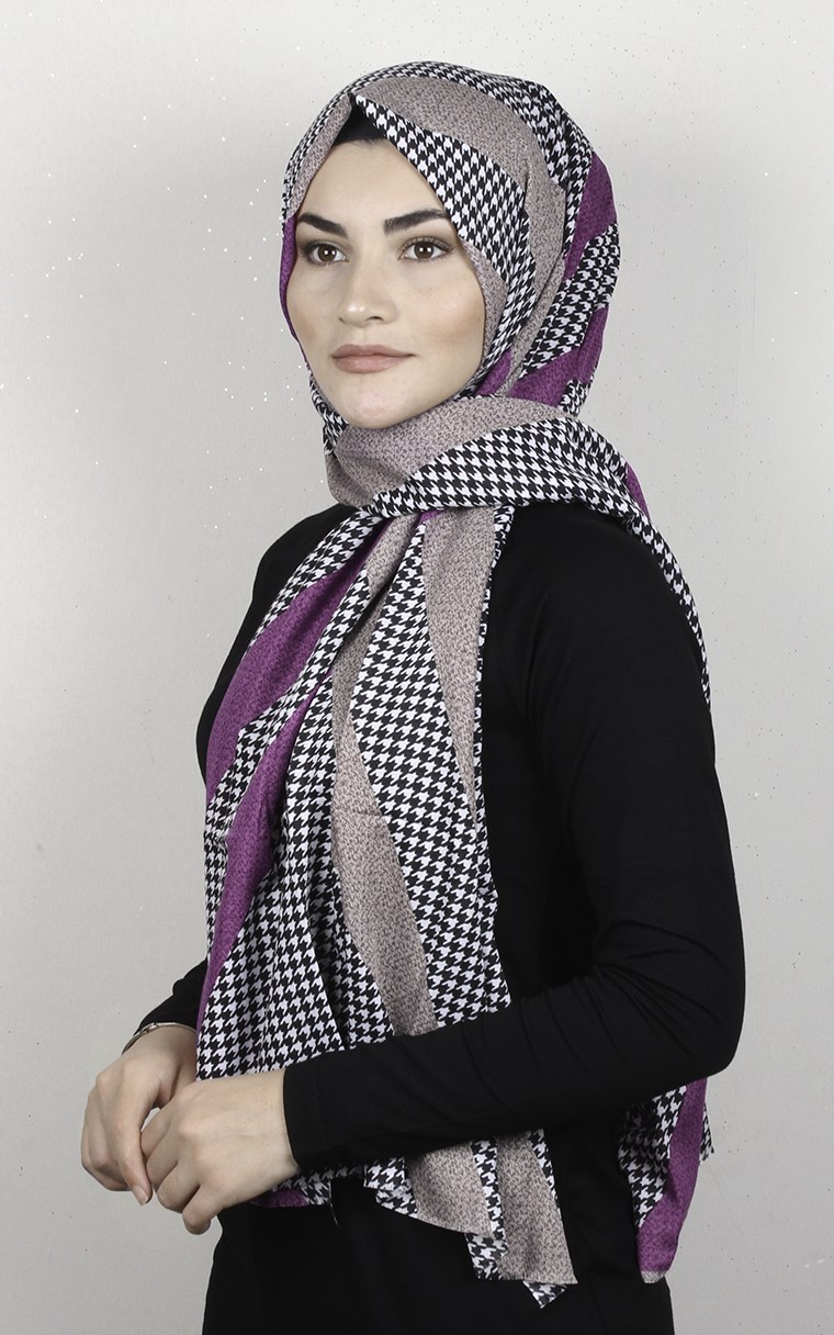 Pamuklu Desenli Şal 5767-12