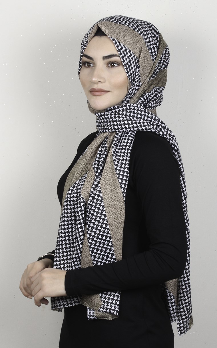 Pamuklu Desenli Şal 5767-14