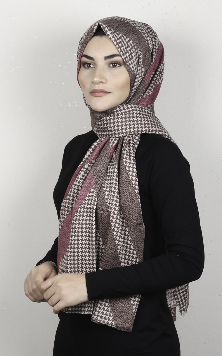 Pamuklu Desenli Şal 5767-18