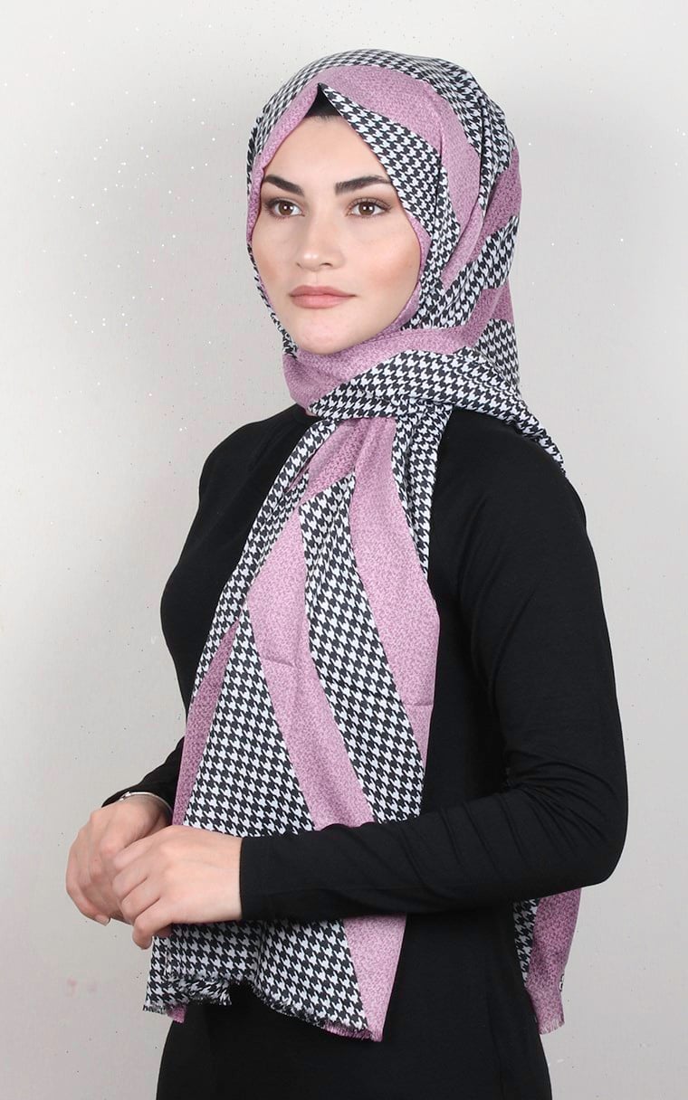 Pamuklu Desenli Şal 5767-2