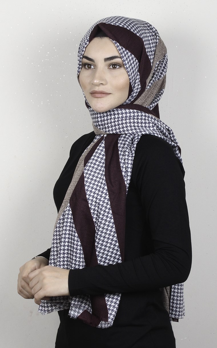 Pamuklu Desenli Şal 5767-5