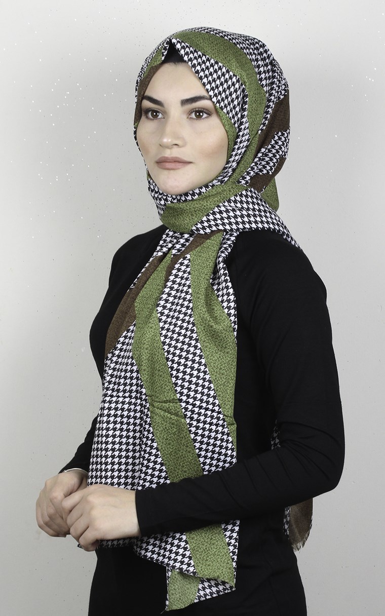 Pamuklu Desenli Şal 5767-6