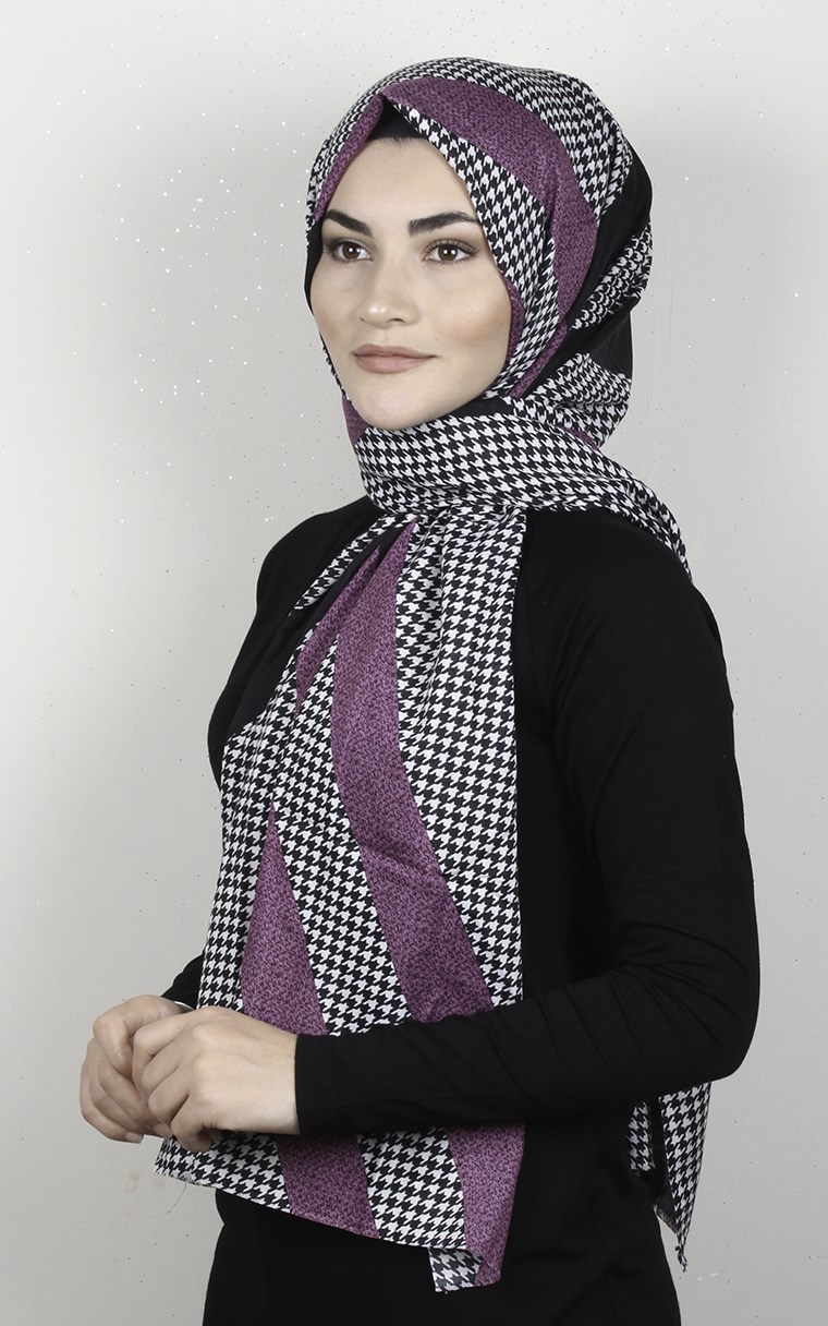 Pamuklu Desenli Şal 5767-7