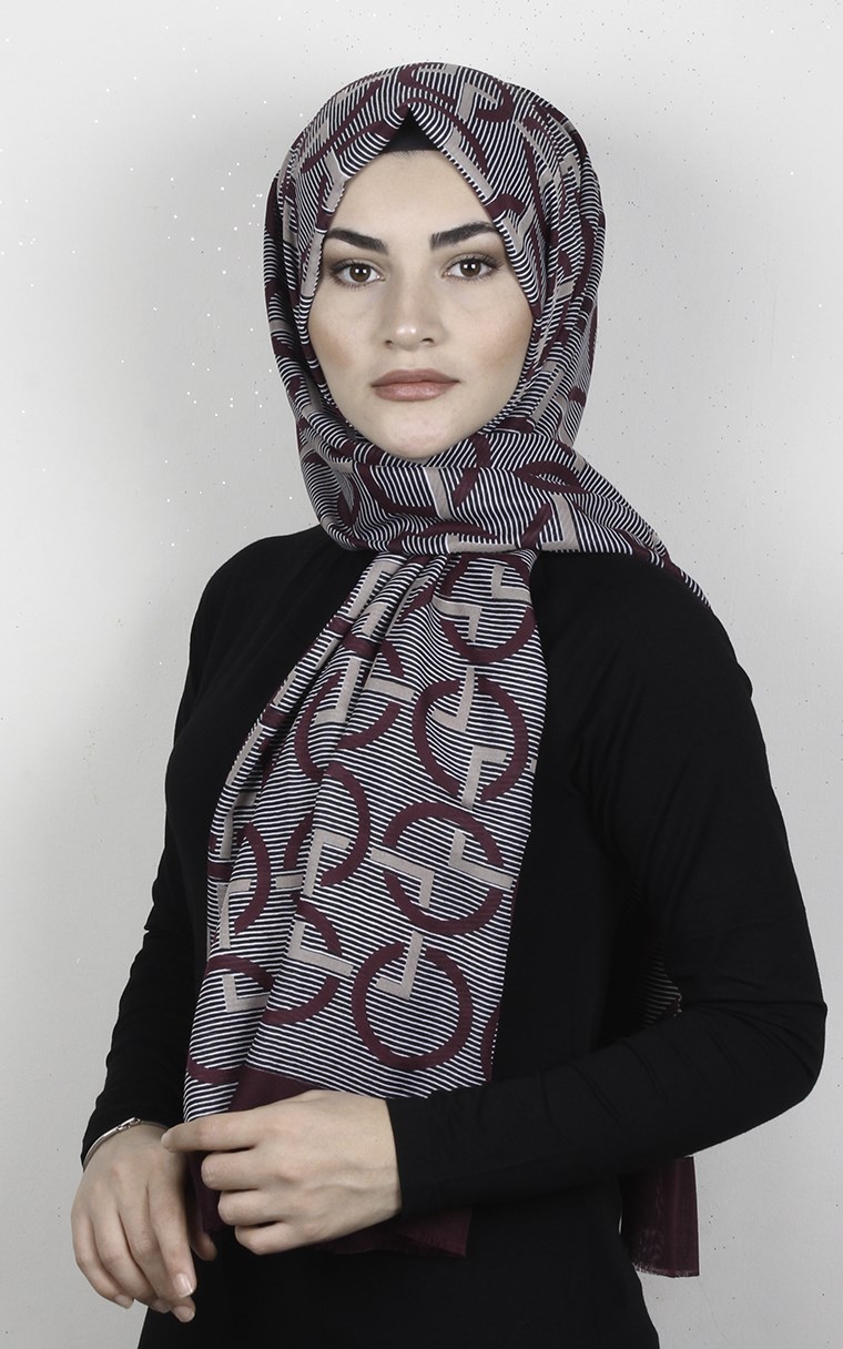 Pamuklu Desenli Şal 5768-1