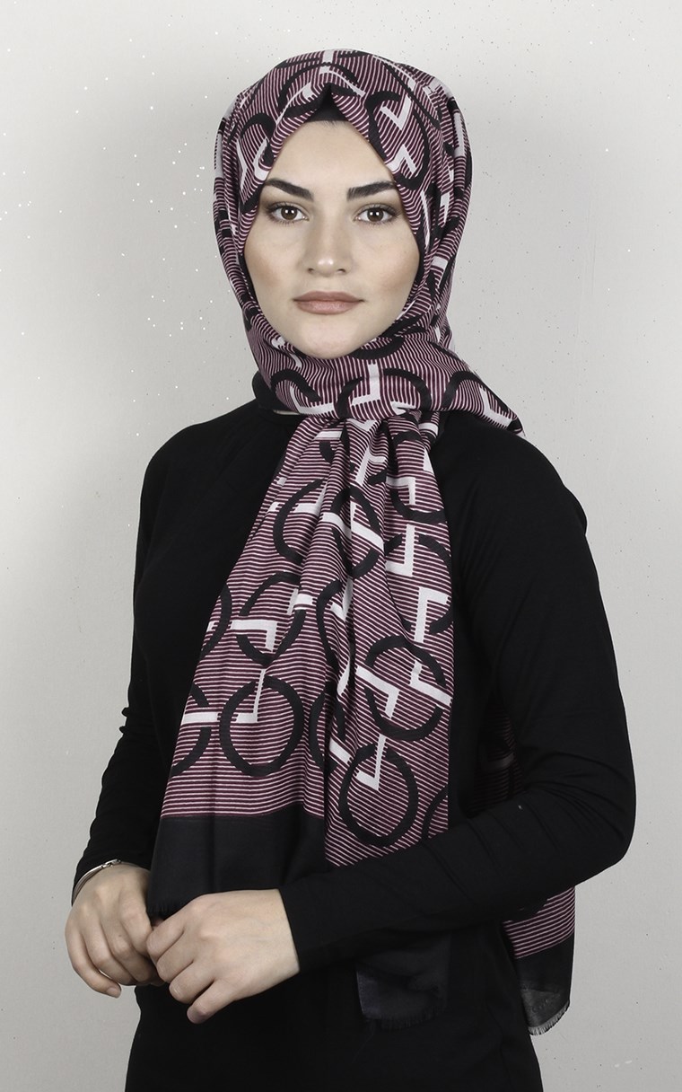 Pamuklu Desenli Şal 5768-11