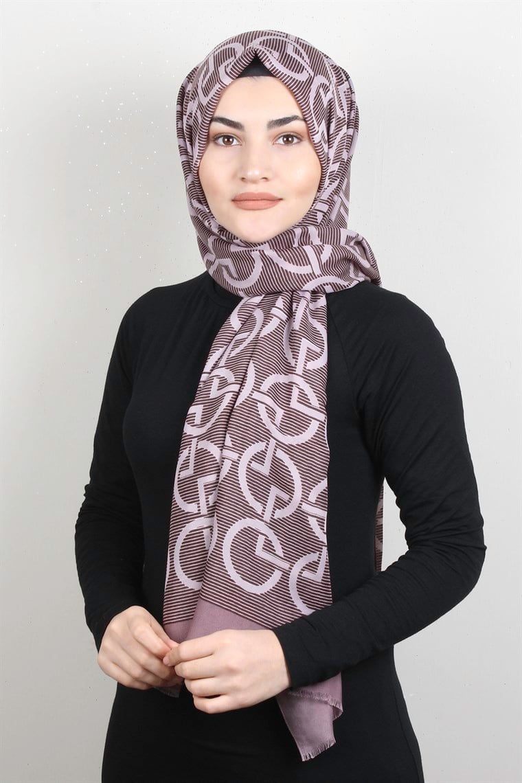 Pamuklu Desenli Şal 5768-12