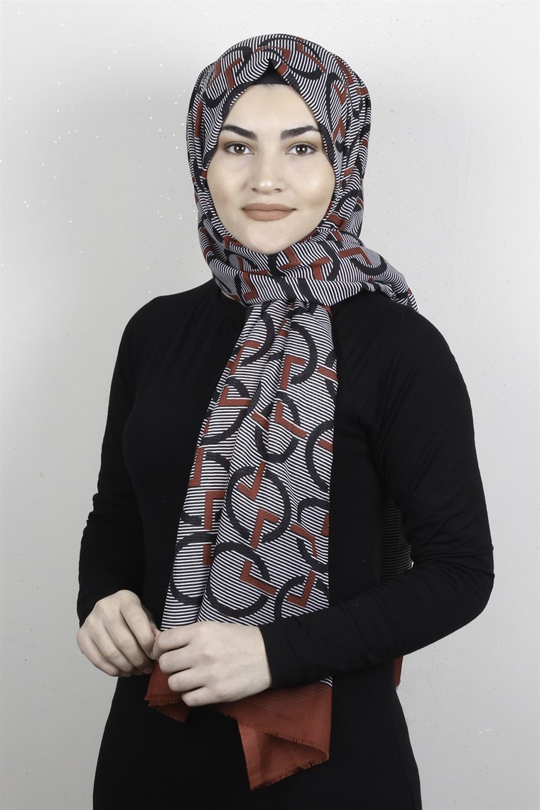 Pamuklu Desenli Şal 5768-14