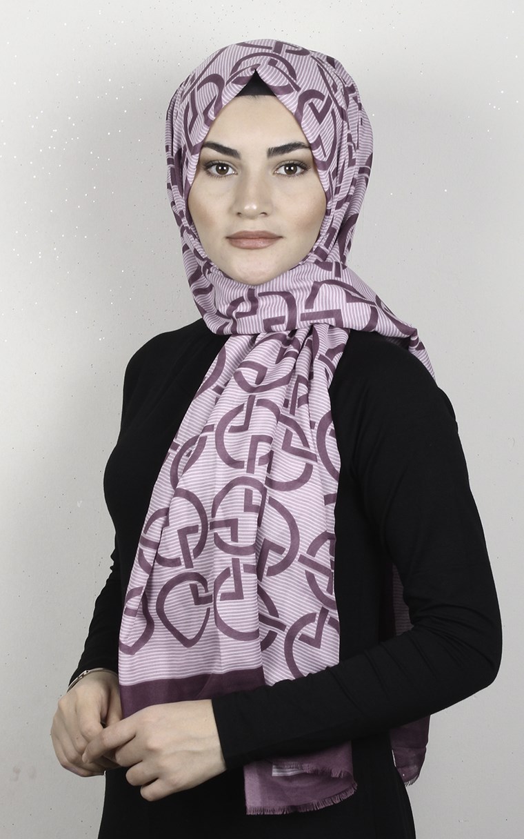 Pamuklu Desenli Şal 5768-6