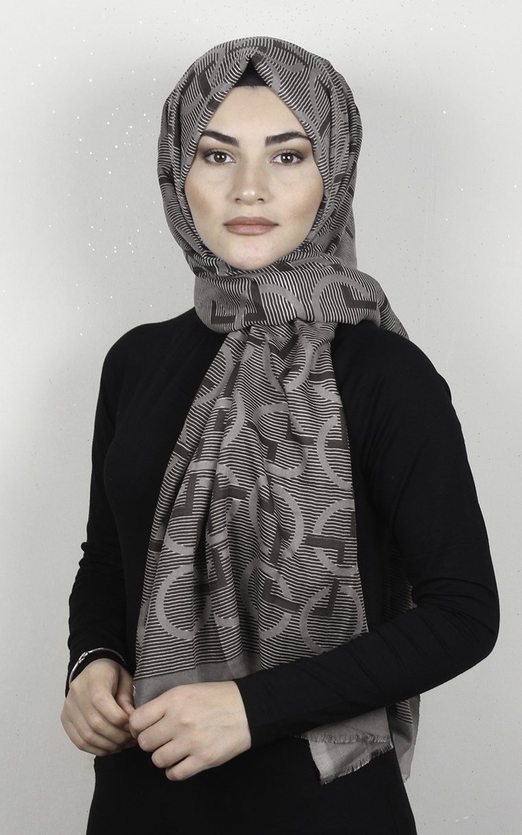 Pamuklu Desenli Şal 5768-8