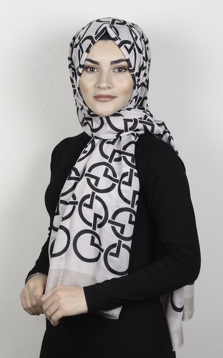Pamuklu Desenli Şal 5768-9