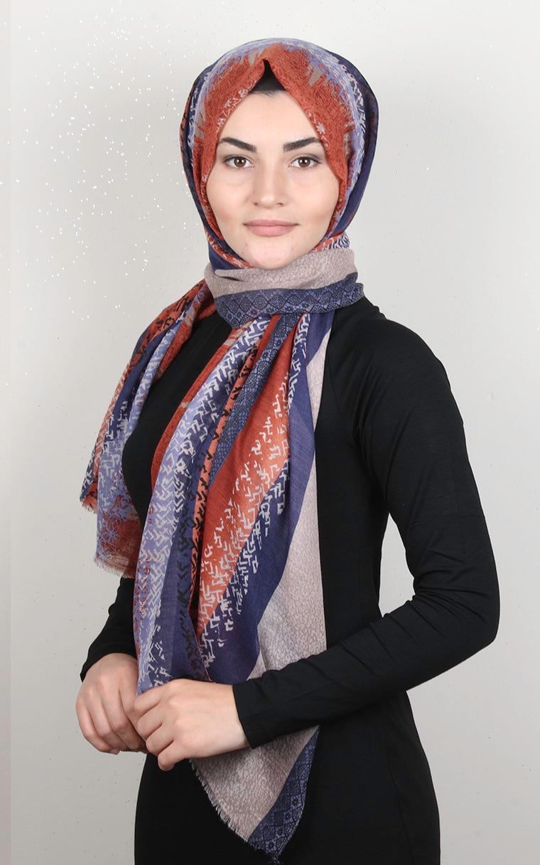 Pamuklu Desenli Şal 5769-1