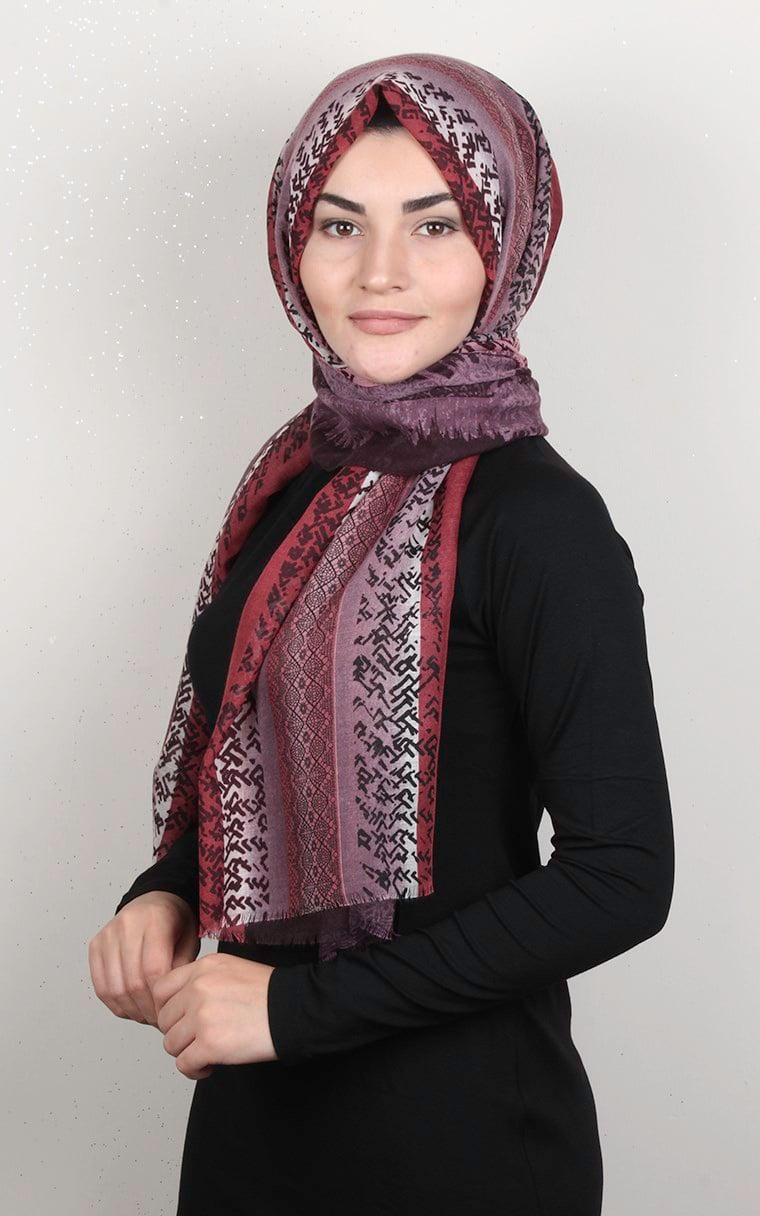 Pamuklu Desenli Şal 5769-15