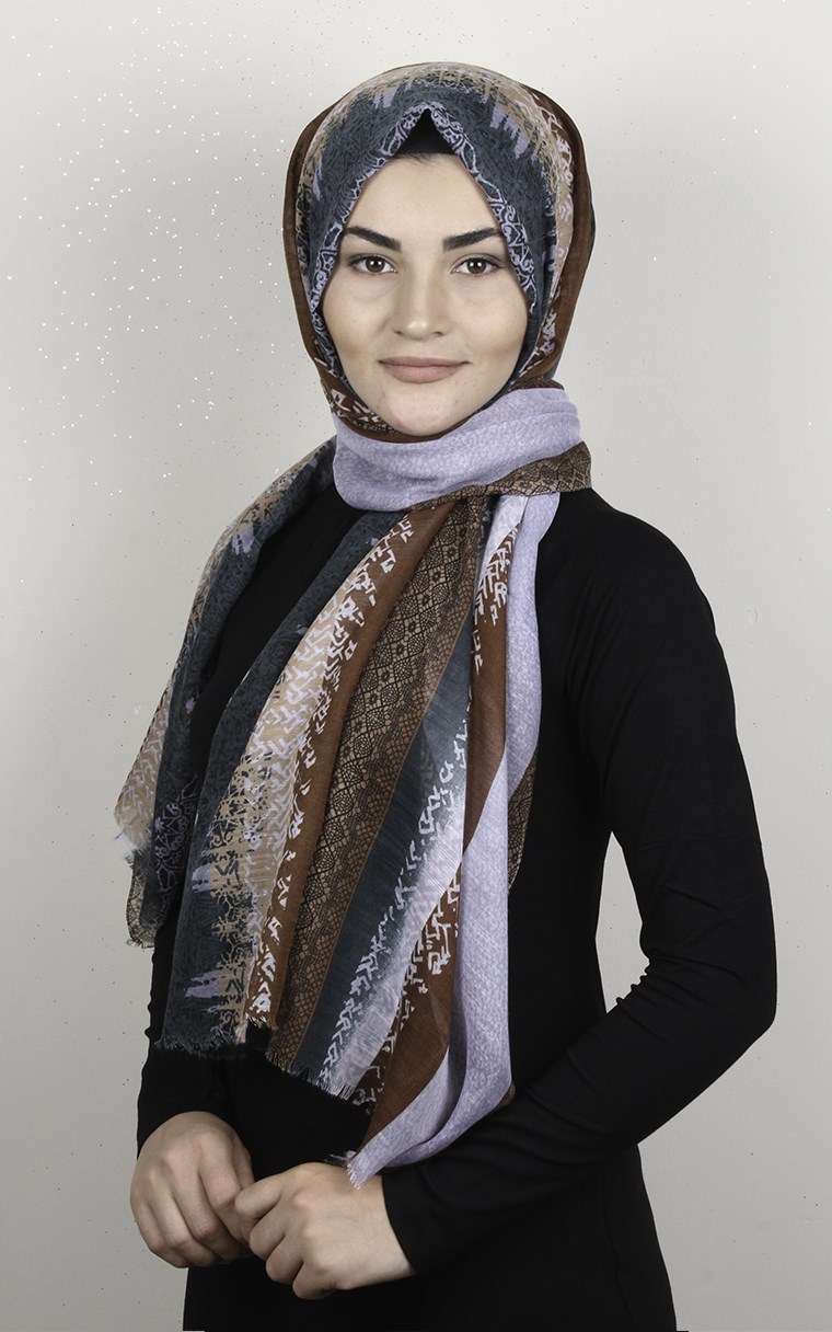 Pamuklu Desenli Şal 5769-2