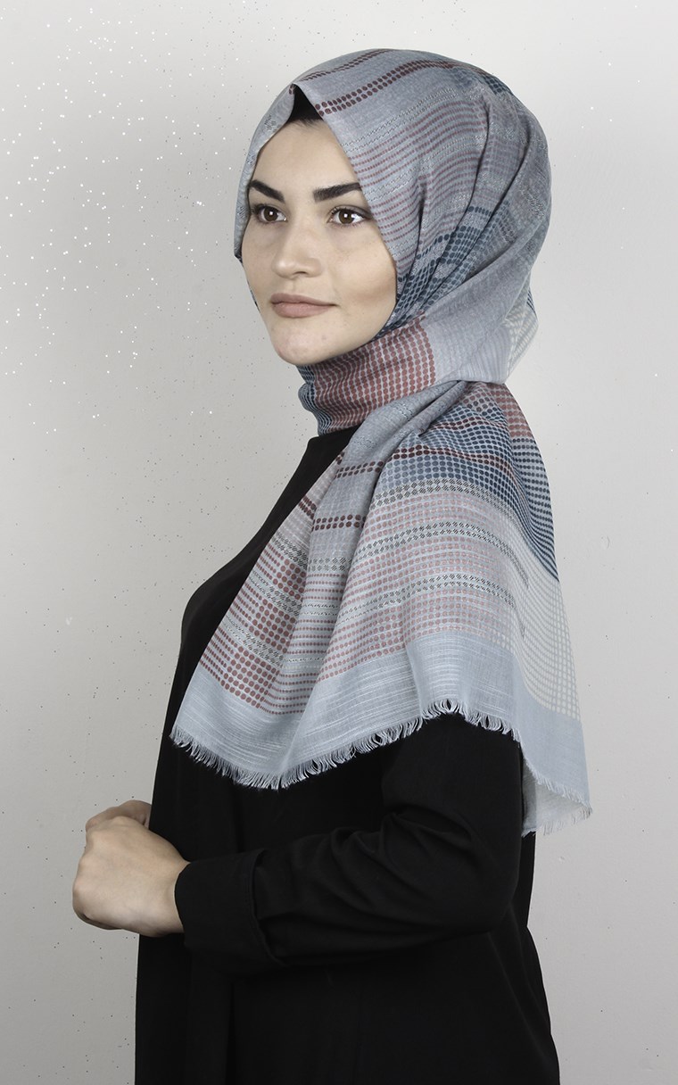 Pamuklu Desenli Şal 5770-1