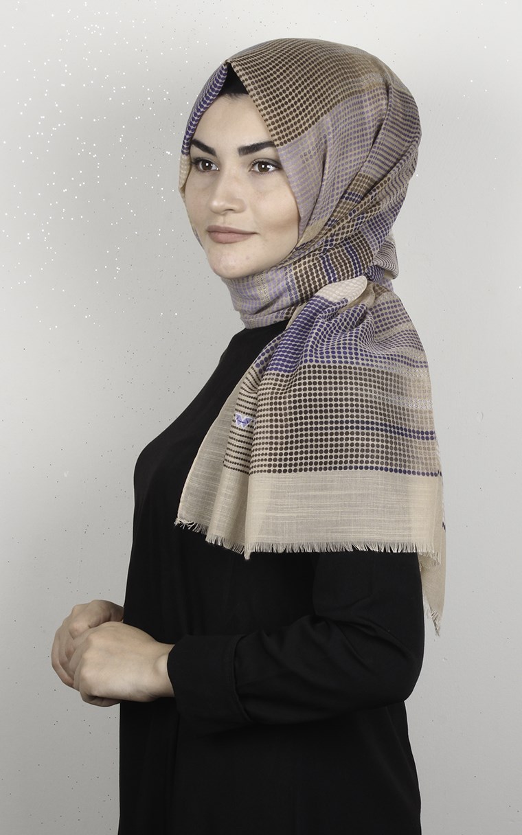 Pamuklu Desenli Şal 5770-10