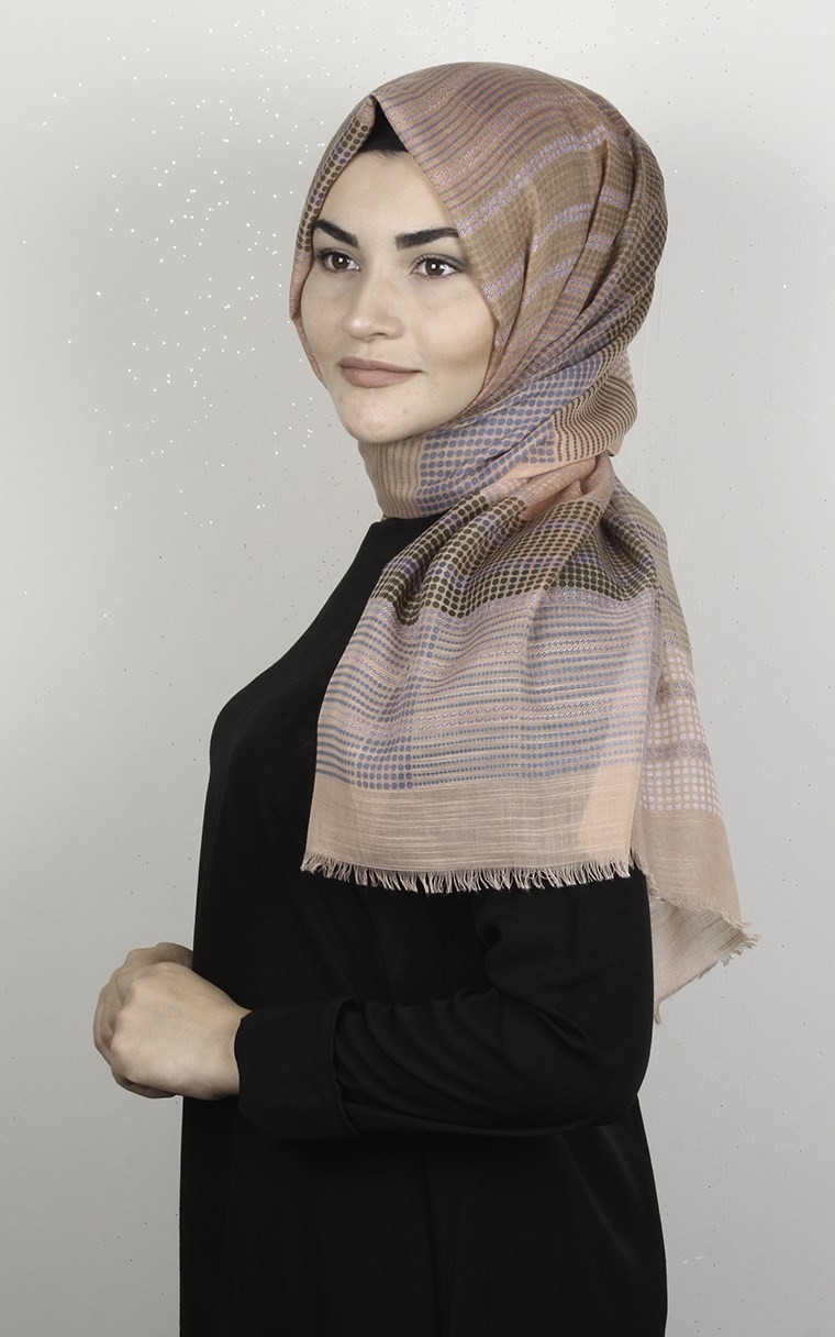 Pamuklu Desenli Şal 5770-6