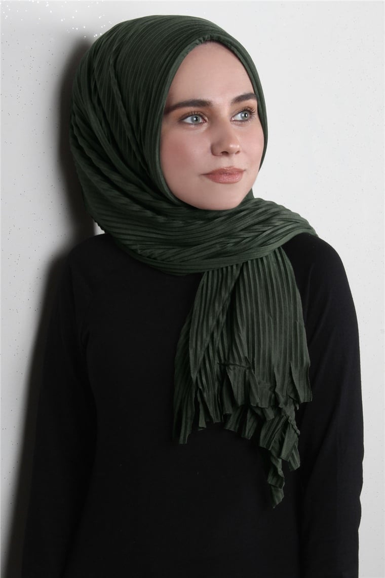 Pamuklu Hazır Şal 1589-13 Haki