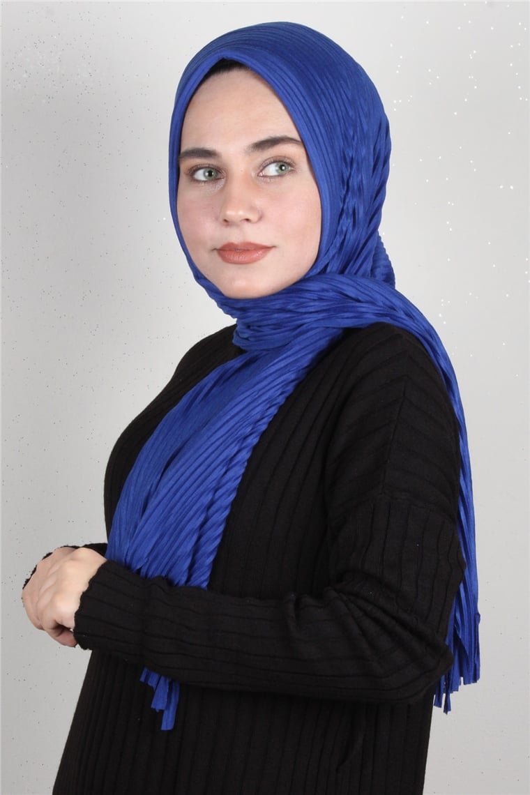 Pamuklu Hazır Şal 1589-19 Saks