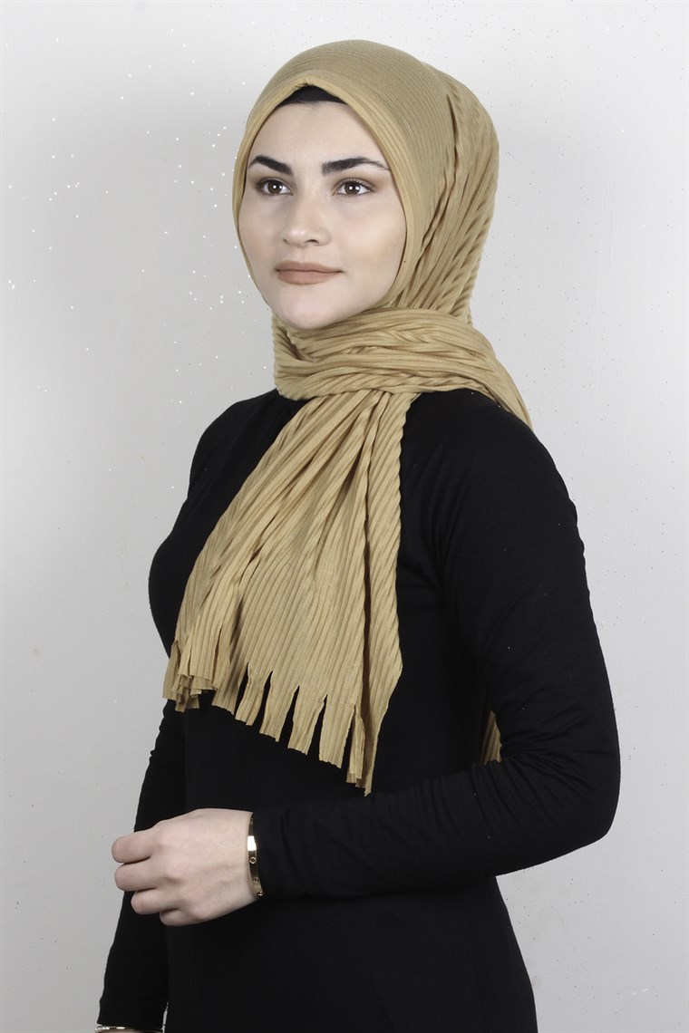 Pamuklu Hazır Şal 1589-44 Gold