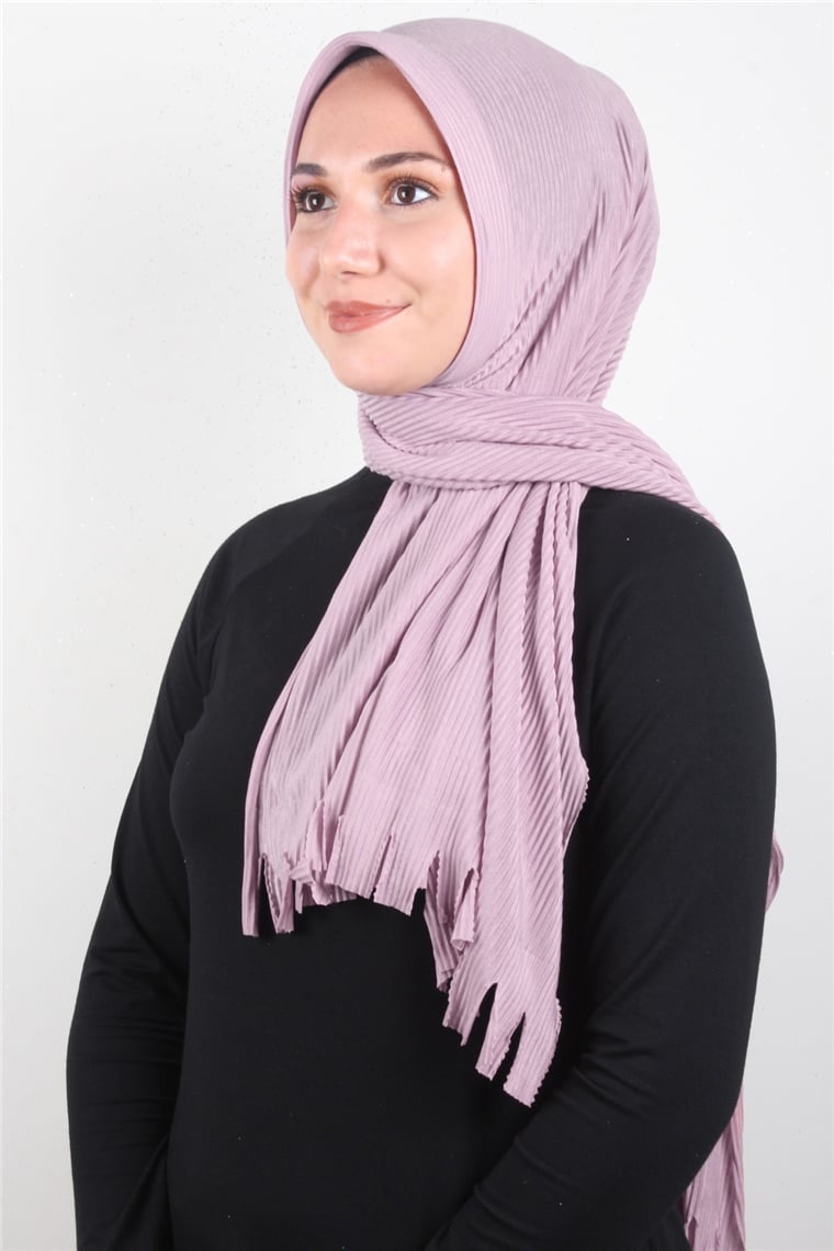 Pamuklu Hazır Şal 1589-69 Koyu Pudra