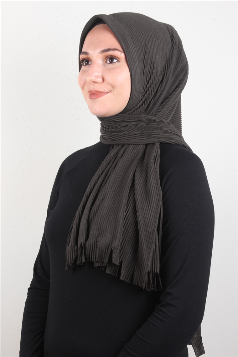 Pamuklu Hazır Şal 1589-73 Acı Kahve