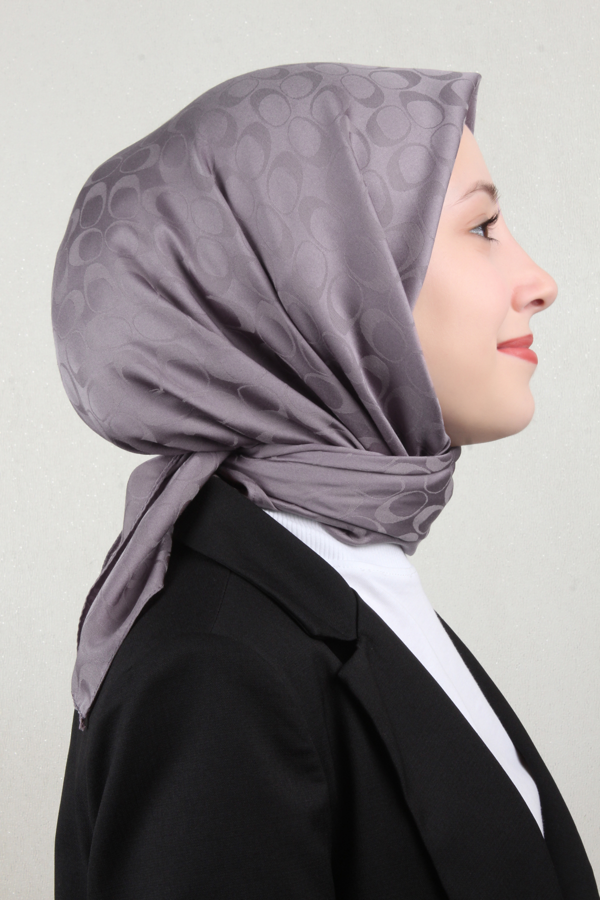 Pamuklu Jakar Eşarp 4114-16 Duman